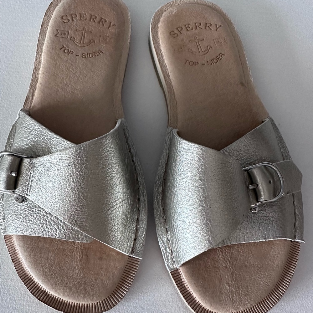 Sperry Top Sider Metallic Slides - Picture 5 of 14